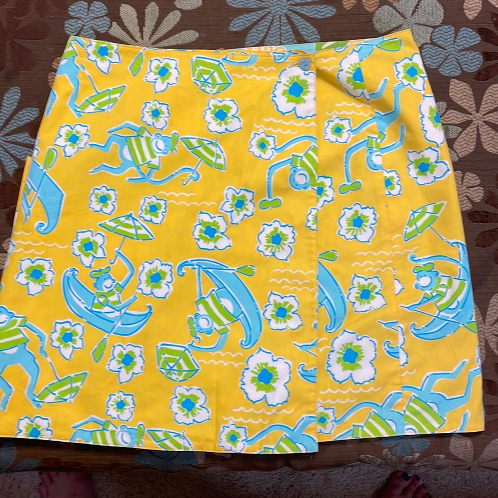 Lilly Pulitzer reversible skirt size 16 girls